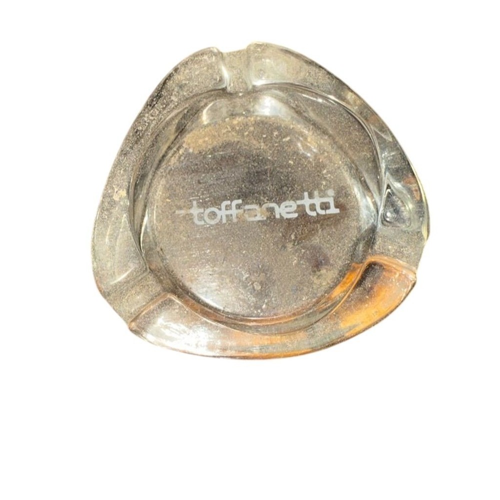Vintage Camel Glass Ashtray Clear Triangle Design 1950s‎ Original
